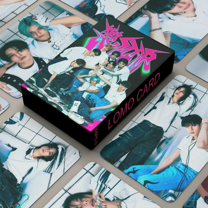 55 Stuks Kpop Photocard Rock Ster Vijf Sterren Album Hyunjin Felix Bangchan Lomo Kaarten Foto Print Kaarten Set Fans Collectie