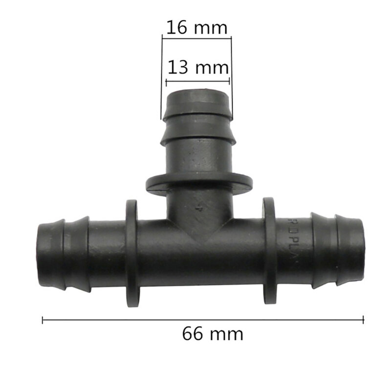10Pcs 13mm Barbed Tee Garden Watering Irrigation 16mm Hose 1/2" Water Pipe Connector Watering System Fittings