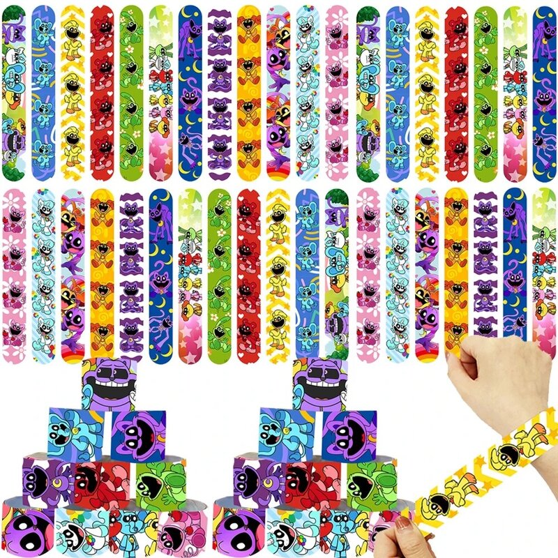 Smiling Critters Birthday Party Decoration Supplies Tableware Set Plate Balloons Banner Slap Bracelets for Kids Baby Shower
