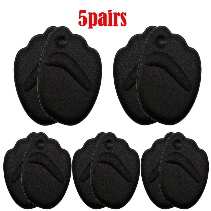 10pcs Sandals Anti-slip Stickers Forefoot Pad for Women High Heels Pain Relief Insert Insoles Toe Cushion Foot Care Shoes Pad