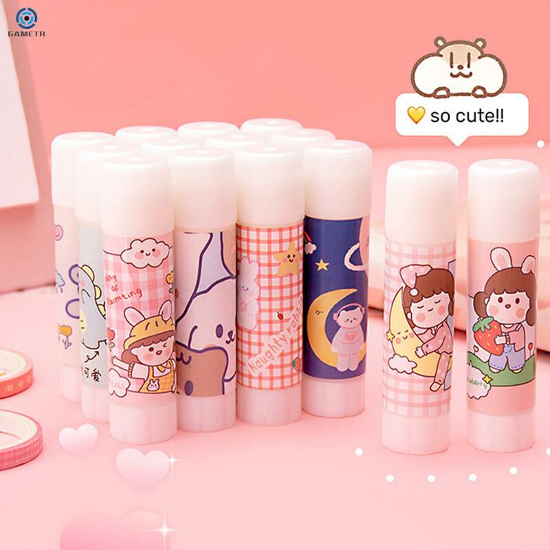 Cute Cartoon Solid Glue Stick Strong Adhesives Non-toxic Sealing Stickers Mini Stationery Office School Supplies For Students