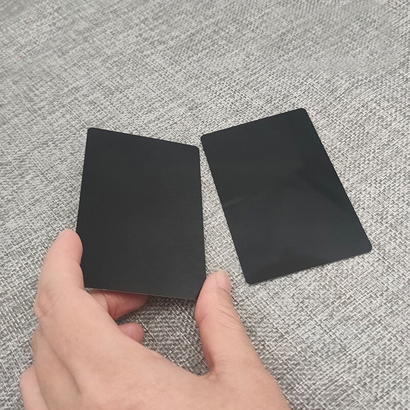 10 buah 216chip 13.56MHZ NFC kartu kontrol akses kosong Matte hitam dapat dicetak kartu pintu PVC