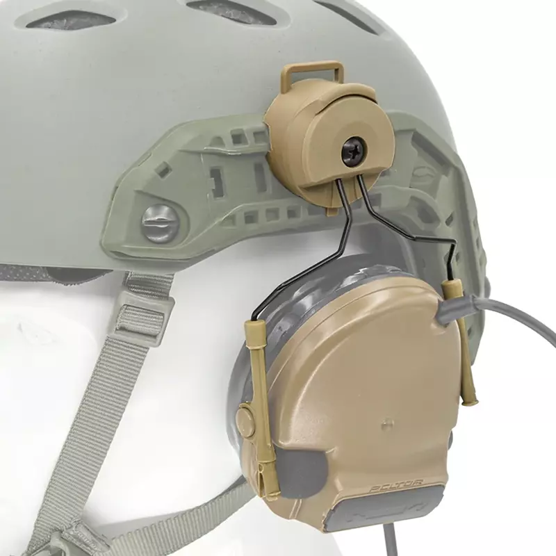 Soporte táctico para auriculares Fast Ops Core, conjunto de adaptador de riel de arco para casco, auriculares militares con cancelación de ruido, serie Comtac II