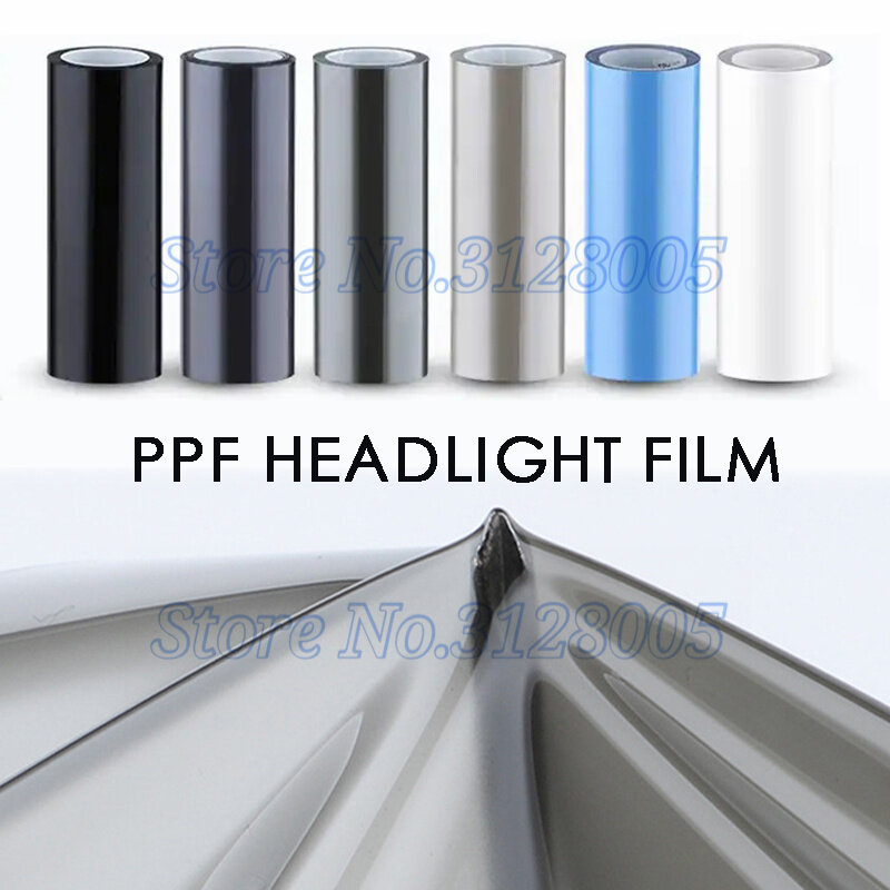 Car Headlight & Taillight & Fog Light Lamp Tint Film Smoke Black TPH PU PPF Protective Film For Car Styling Motorcycle Decorate