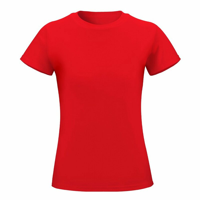 Schlichte orange Premium T-Shirt Kurzarm T-Shirt lustige Luxus Designer Kleidung Frauen