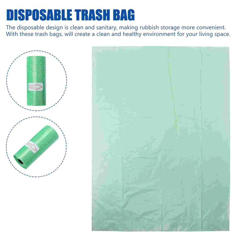 Bolsas de basura desechables para bebé, bolsas de basura útiles para exteriores, pañales, 10 rollos