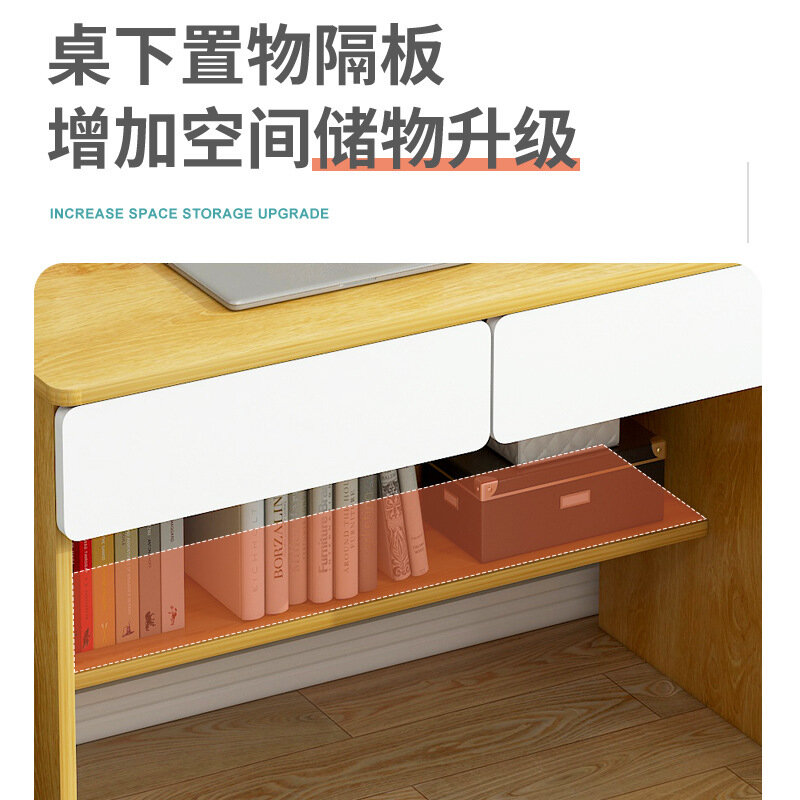 Table d'étude bureau étagère une table chambre à coucher école primaire étudiant bureau d'écriture maison fille chaise de bureau