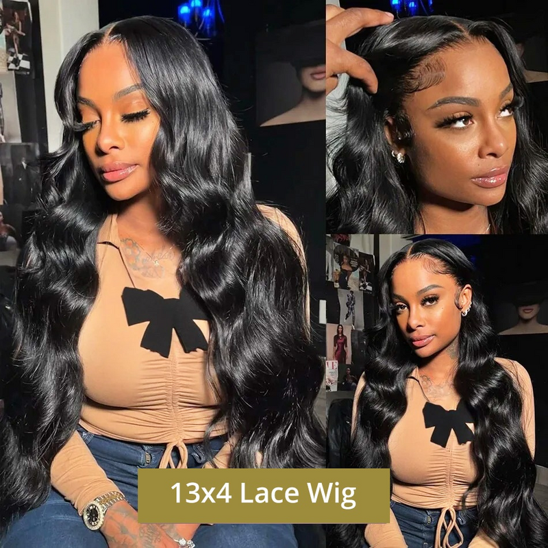 180 Density Body Wave 30 40 inch Transparent 13x6 HD Lace Front Human Hair Wig For Women Brazilian 13x4 HD Lace Frontal Wigs