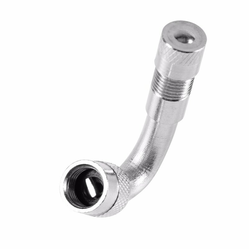90 Degree Motorcycle Angle Bent Valve Adapter Tyre Tube Copper Silver Valve Extension Adapter for Truck Car Moto Bike Accessorie