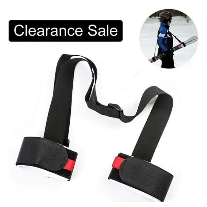 Sci Pole Shoulder Hand Carrier manico per ciglia cinghie regolabili protezione Hook Loop Nylon Ski Handle Strap Bag colori multipli