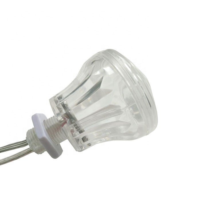 버섯 램프 60mm 픽셀 RGB, 페어그라운드 카보숑 LED 조명, 방수 카보숑 램프 RGB