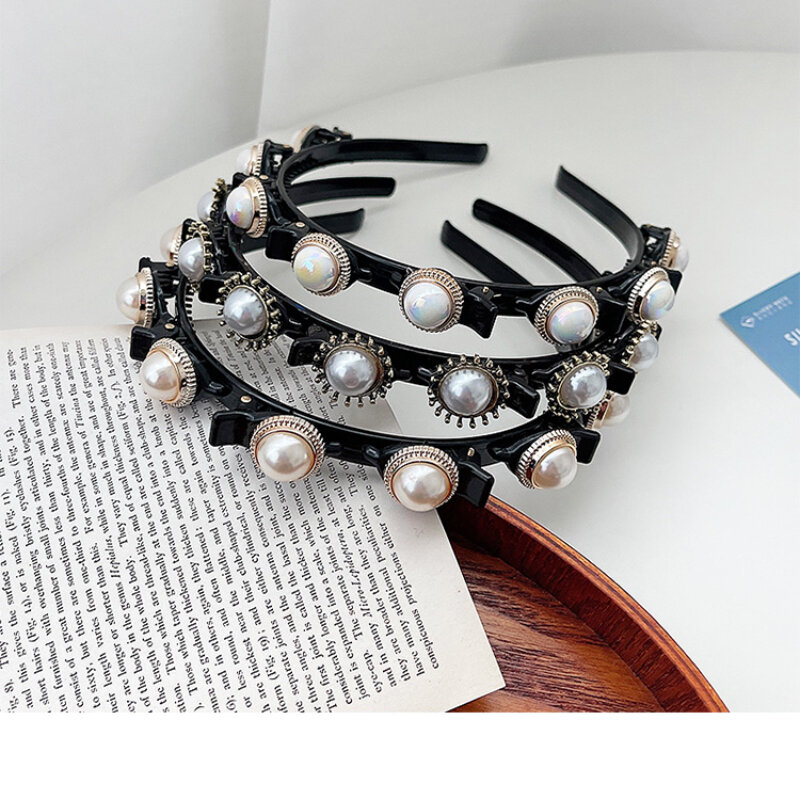 1pc Double Bangs Hairstyle ban Jewelry Hairpin Women Sports Hair Band Accessories Double Layer Bang Hairstyle Headband Hairbands