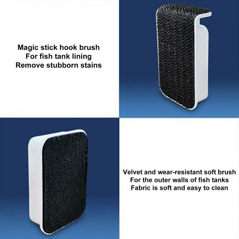 Double-sided Fish Tank Scrubber Double-sided Magnetic Fish Tank Algae Scraper Cleaner for Small Aquariums Easy to Hold Operate