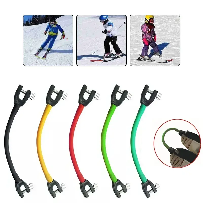 Conector de punta de esquí de 7 colores para principiantes, Ayuda de entrenamiento de esquí para niños, ejercicio al aire libre, Deportes, accesorios de Snowboard, Invierno