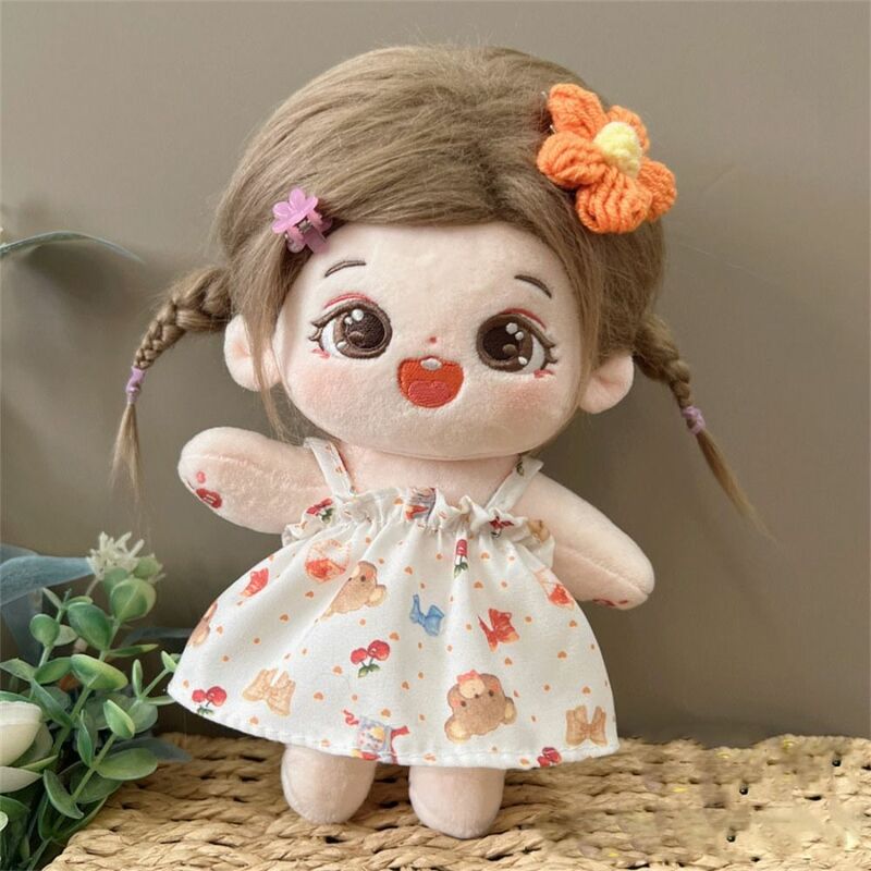 20cm Cotton Doll Lovely Princess Dresses Plush Dolls Clothes Cute Cartoon Skirt Fashion Dresses for EXO Idol Dolls Accessories