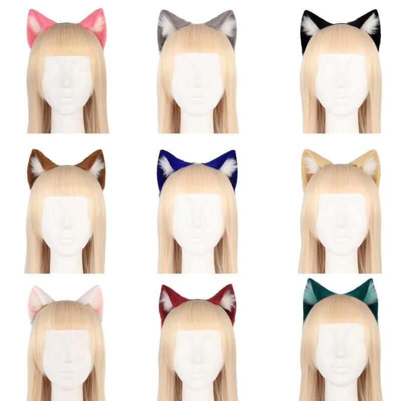 Schöne Wolf Kätzchen Cosplay Katzen Halloween Party Kostüm Stirnbänder Kopfbedeckung