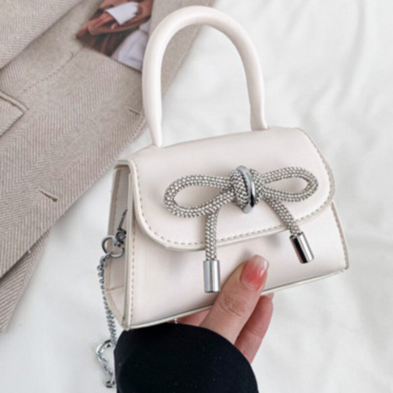 Bag Bow Shoulder Tie New Handheld Small Popular Chain Crossbody Casual Handbag For Woman High-Quality Messenger Versatile Luxury
