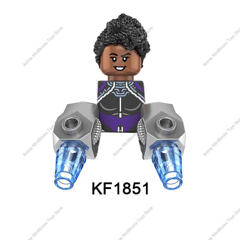 KF6178 Black Okoge Namor mckenie Ironheart Panther MK2 Heroes Mini-figuras de bloques de construcción de plástico de juguete para niños