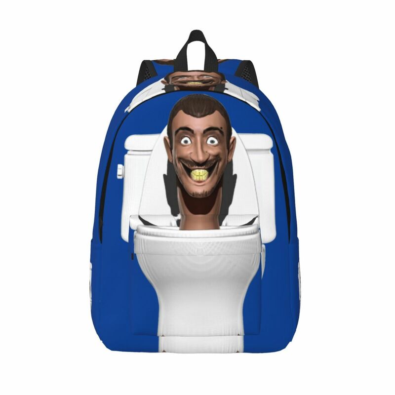 Skibidi-mochila con sonrisa para niño y niña, morral escolar para estudiantes, guardería, bolsa primaria para senderismo