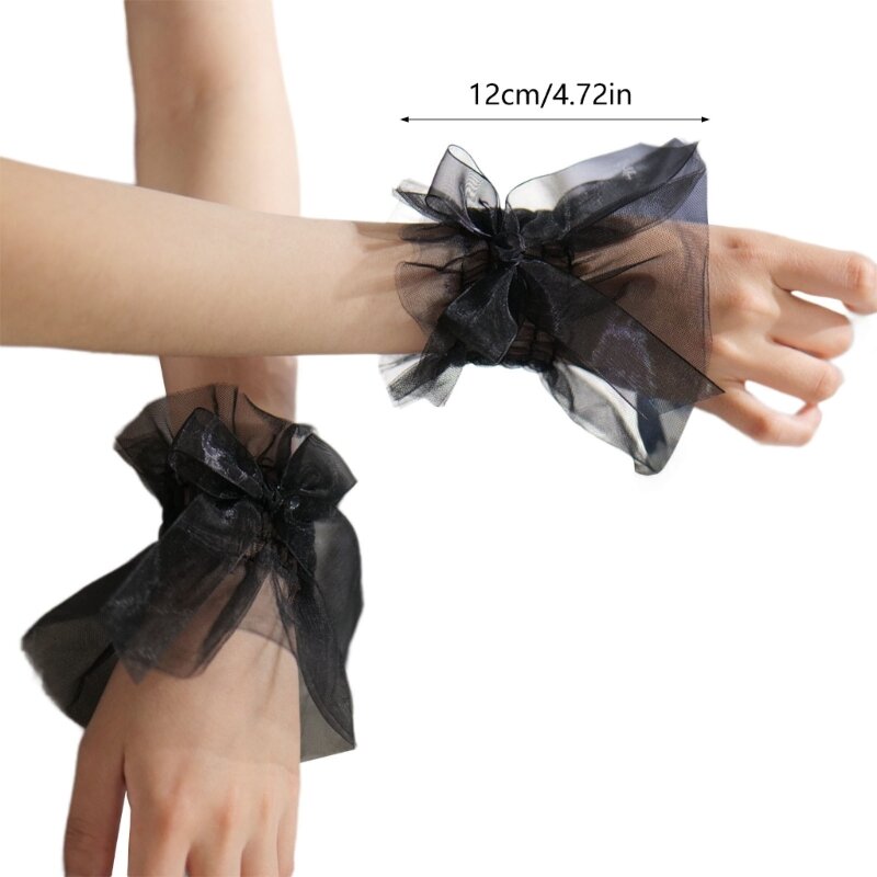 Fałszywa opaska na nadgarstek dla panny młodej Dekoracyjne rękawy Rozszerzane mankiety na nadgarstki Dostawa ślubna Drop