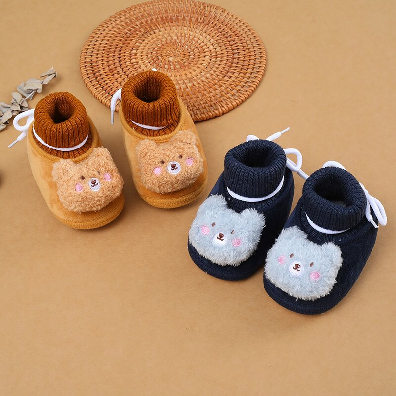 1 пара, хлопковые носки для малышей Резиновые Нескользящие носки-тапочки для мальчиков и девочек, для малышей, осень-весна, с изображением животных, для новорожденных, милый подарок, дешевые вещи
