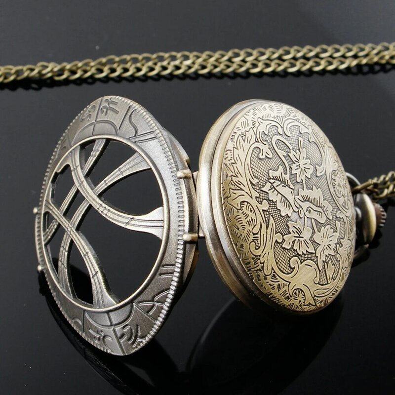 Einzigartige Persönlichkeit Kreative Tasche FOB Uhr Vintage Klassischen Studenten Männer frauen Quarz Halskette Taschenuhr Souvenir reloj