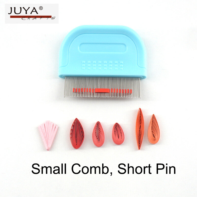 Juya-estilo tradicional Quilling Comb, 4 estilos, azul e rosa, 2 pentes pequenos, novo