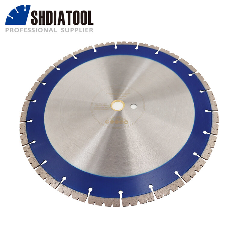 SHDIATOOL 2pcs 14"/Dia354mm Diamond Wet Cutting Disc For Concrete Brick Stone Bore25.4mm Masonry Cutter Circular Saw Blade