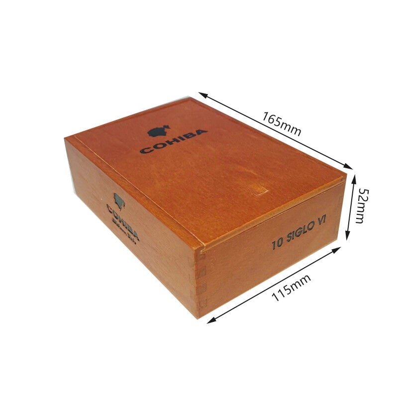 Humidificateur à cigares en bois de pin, boîte en cèdre, contient 10 à 25 cigares