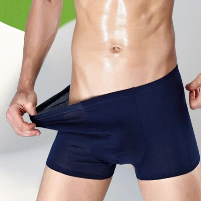 2pc/lot Men's Bamboo Underwear Large Size Boxer Men Boxer Shorts Underpants Breathable for Men Plus Size XL-5XL