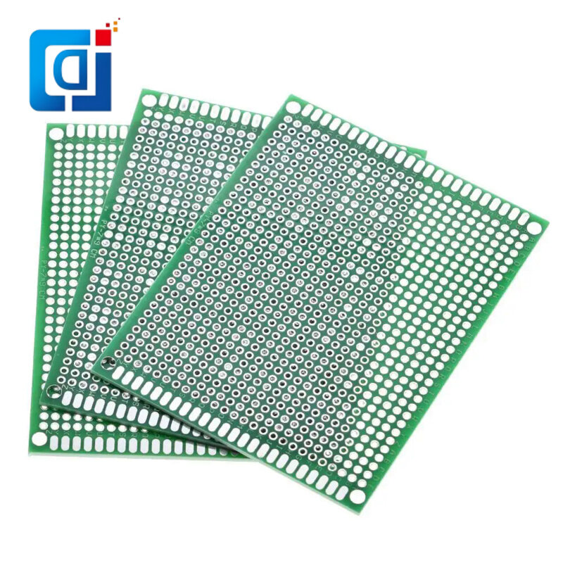 JCD-prototipo de PCB de 7x9cm, panel de doble revestimiento/estañado, placa Universal de doble cara, placa verde de 2,54 MM
