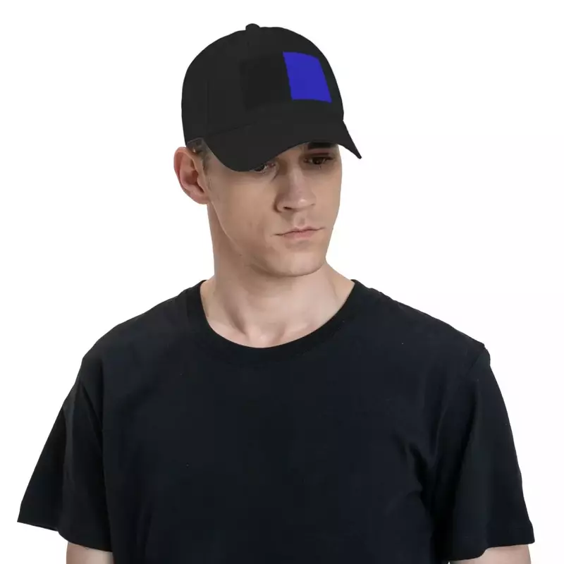블루 및 블랙 컬러 블록 2 야구 모자, 폼 파티 모자, UV 보호 태양 모자, 비치 백, 여성 모자, 남성 모자