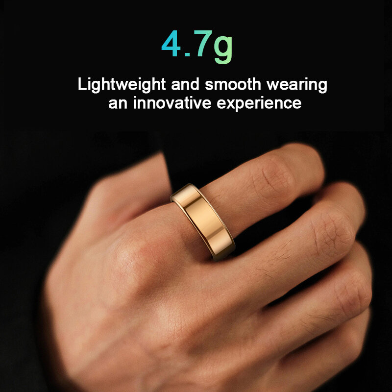 Smart Ring Sleep Heart Rate Monitoring Oximeter Step Pressure Multifunctional Healthy Exercise Mode for Men and Women