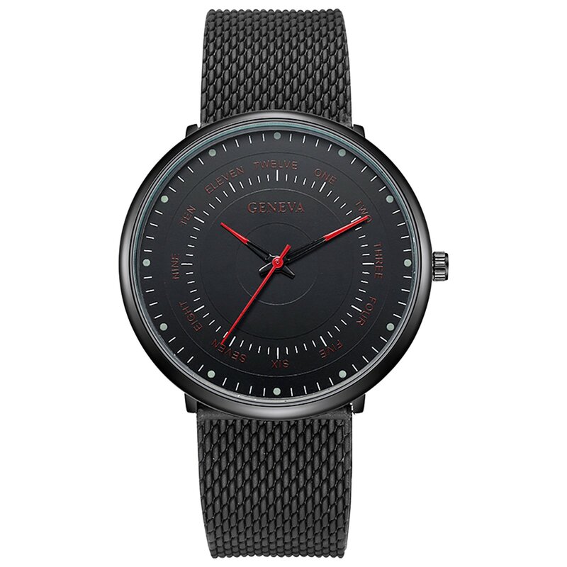 2022 Fashion Watches For Men Business Stainless Steel Mesh Belt Quartz Wristwatch Calendar Clock Luxury Man Casual Relogio