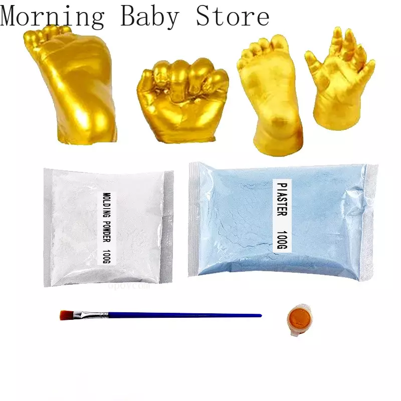 DIY Hand Foot Print Mold for Baby Souvenir Baby Plaster Mold Hand Foot Casting Kit Couples Wedding Accessories Home Decor Gifts