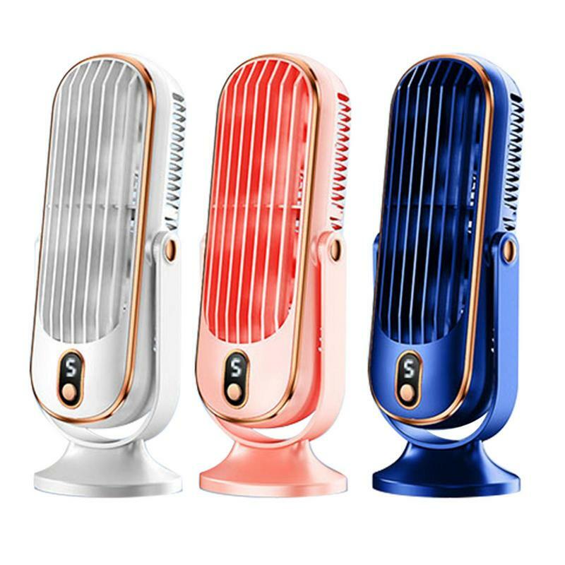 Ventilador elétrico de verão para quarto, 5 velocidades de vento, Air Cooling Tower Fans, USB recarregável, pequeno