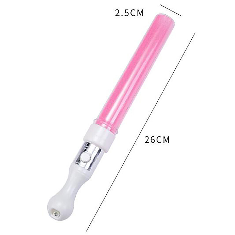 LED Luminous Glow Stick, Tubo De Torcida, Alimentado Por Bateria, Festa De Casamento Luz, Brinquedos, 1Pc