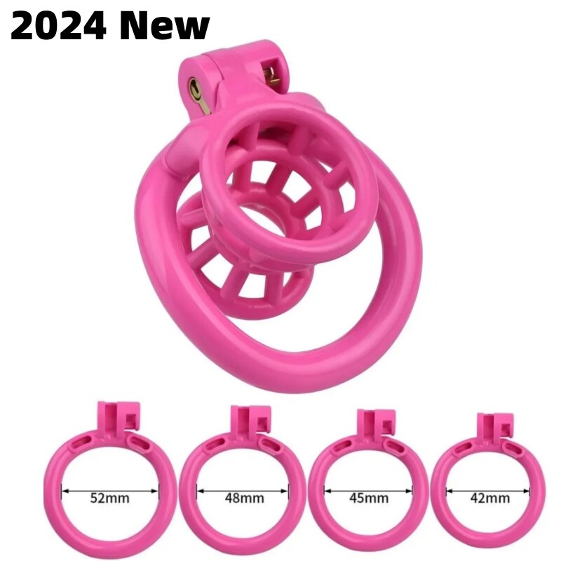 24 New Resin Negative Lock Penis Exercise Cage Smooth Lightweight Breathable Internal Girdle Restraint Chastity Lock Sex Toy정조대