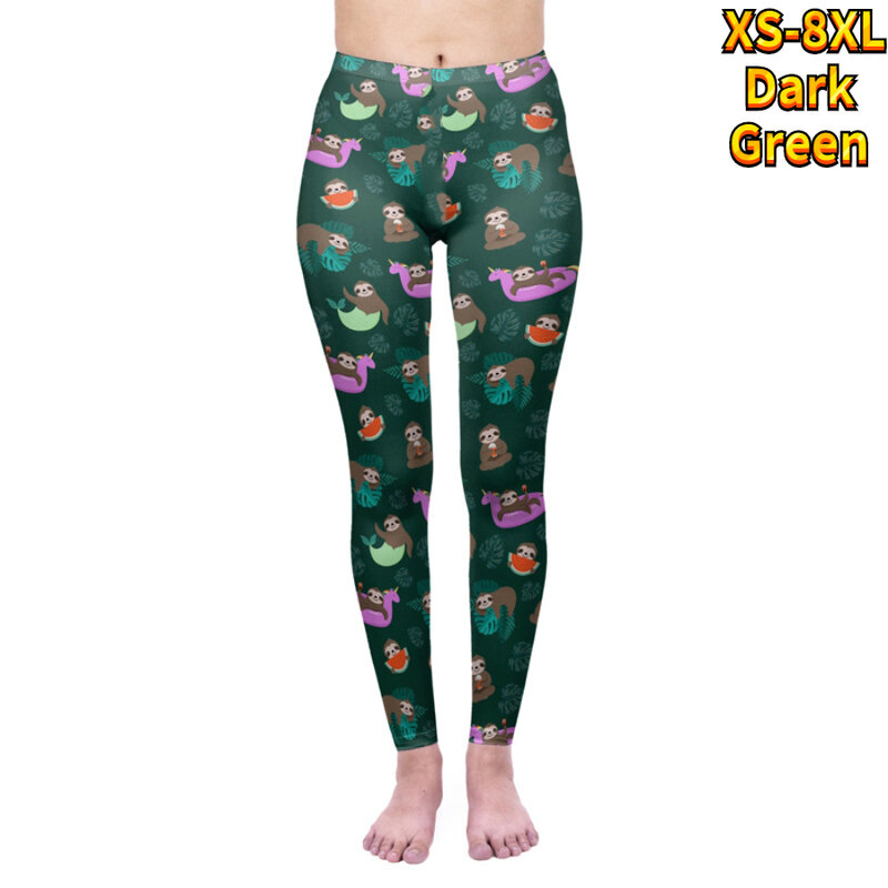New Women's Summer Printed Pants Yoga Pants Workout Pants Sweatpants Outdoor Pencil Pants Leggings XS-8XL