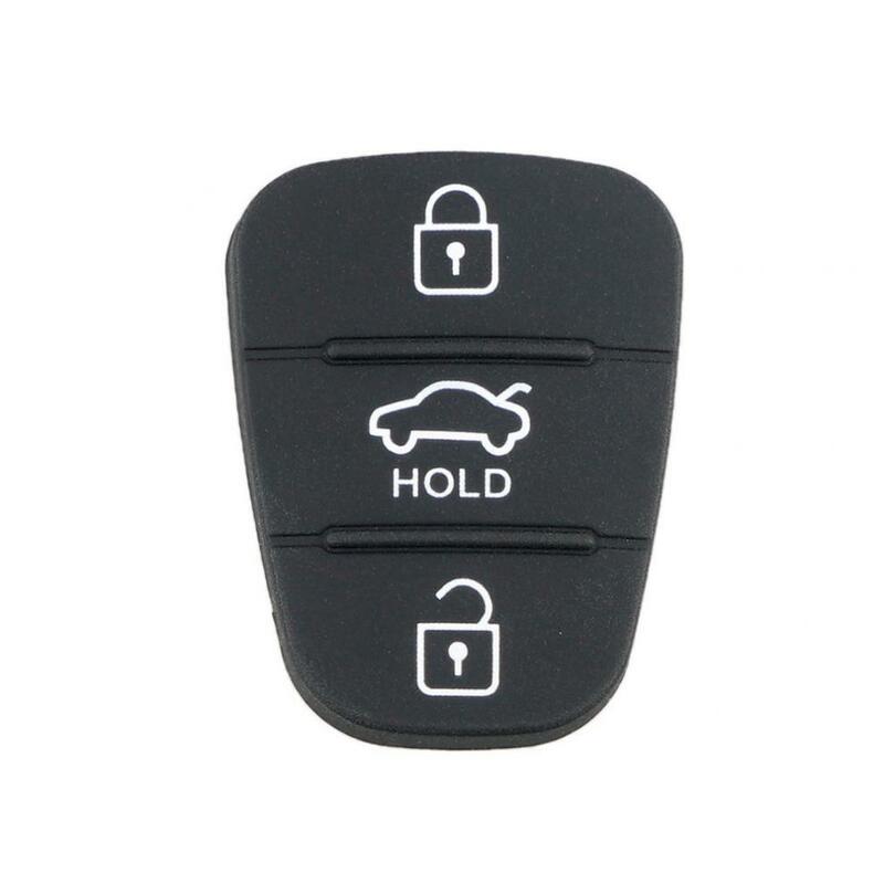 3 Tasten Remote Auto Schlüssel Shell Fob Gummi Pad für Hyundai Solaris Akzent Tucson l10 l20 l30 ix35 kia k2 k5 Rio Ceed Key Case