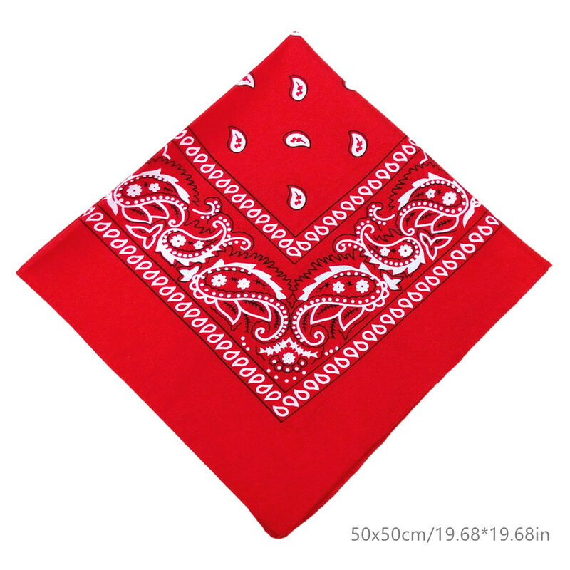 Bandana sciarpa quadrata alla moda Paisley fascia escursionismo foulard regali
