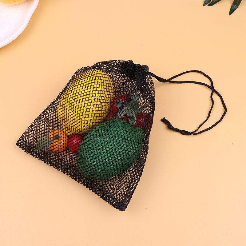 1PC Durable polyester Mesh Drawstring Storage Pouch Bag Stuff Sack Multipurpose Home Outdoor Travel Activity Pouch Laundry Bag