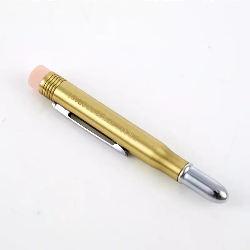 Fromthenon Traveler's Brass Pencil Metal Stationery Retro Travel Stationery Series Pictures Props Pencils for School