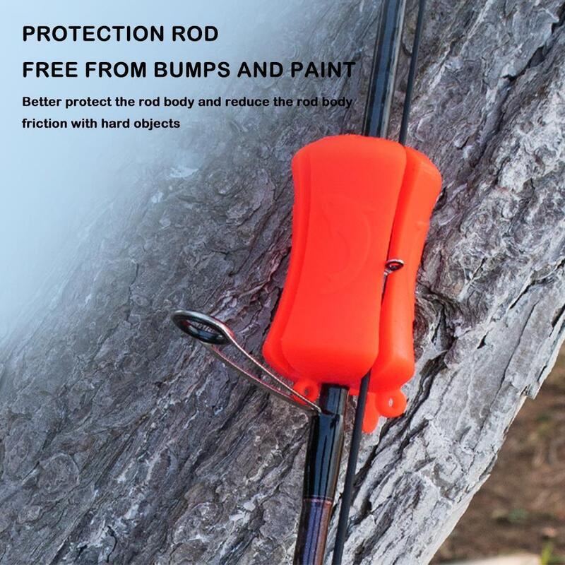 Portable Fishing Rod Fixed Ball Soft Easy to Clean Reusable Wear Resistant Durable Fishing Pole Clip for Fishing Boat Tool