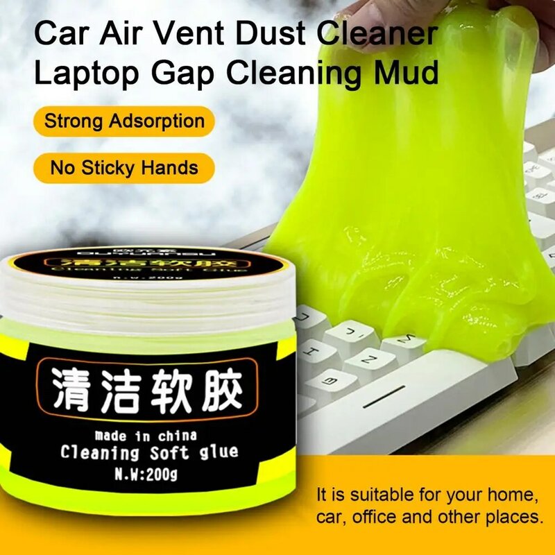 Praktyczne miłe w dotyku usuwanie pyłu samochodowe o wysokiej wydajności żel oczyszczający nieznakowania materiałów biurowych do czyszczenia szczelin samochodowych
