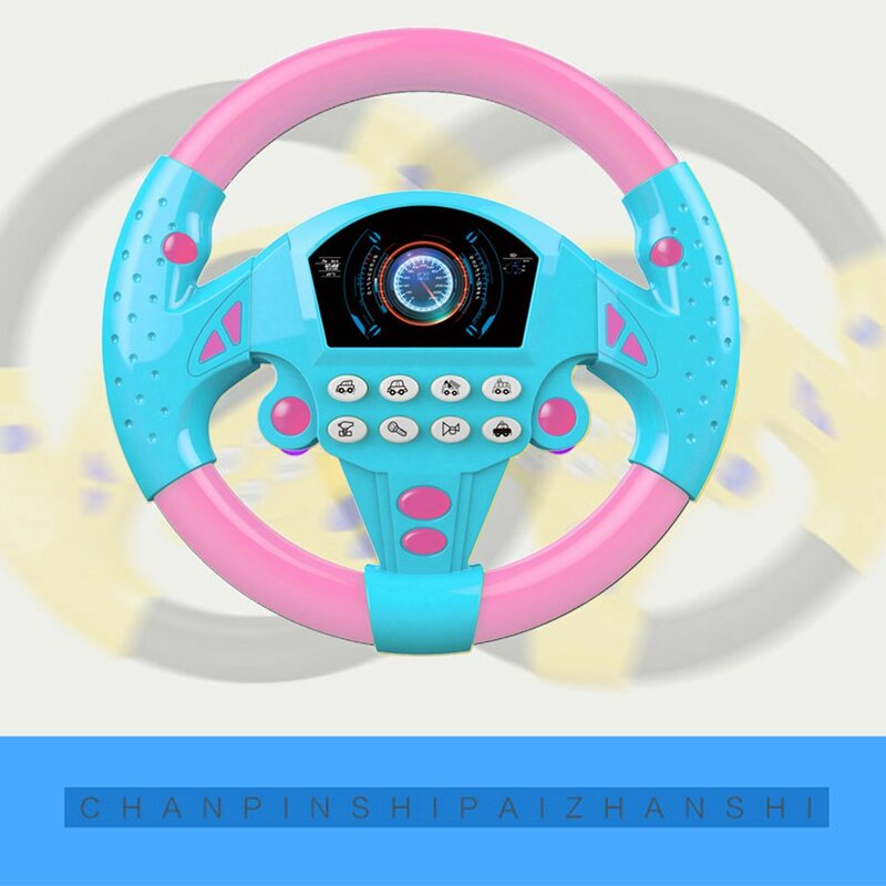 Electric Toy Musical Instruments for Kids Baby Steering Wheel Musical Developing Educational Toys Game Climbing Frame
