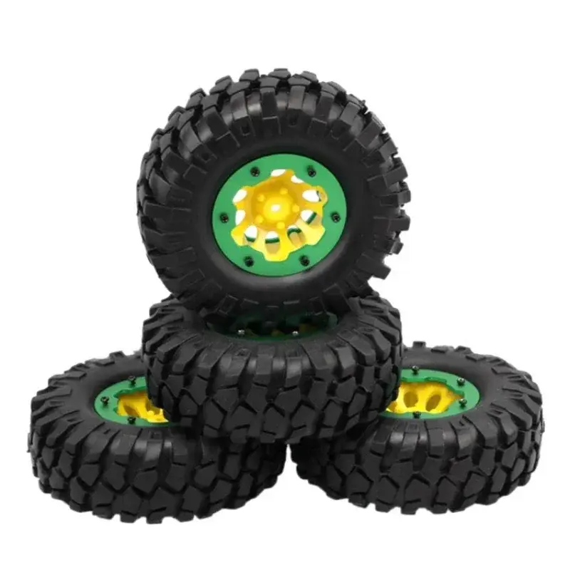 1.9" Tires 108mm Wheel 12mm Hex Hub For SCX10 RC Telecontrol Model Car Climbing Tyre Simulated Gravel Tire High Quality