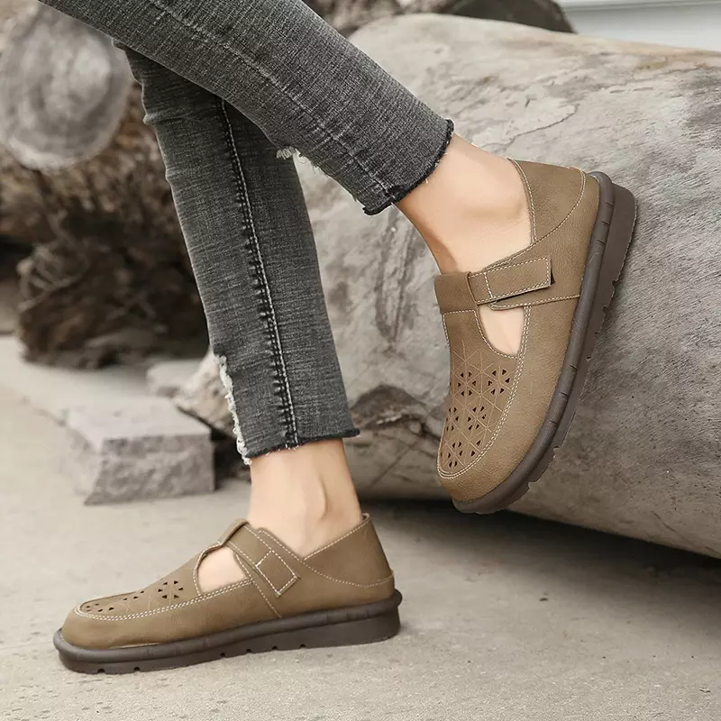 2024 damskie puste, oddychające buty na platformie letnie nowe damskie buty w stylu casual lekkie damskie niskie trampki buty do chodzenia
