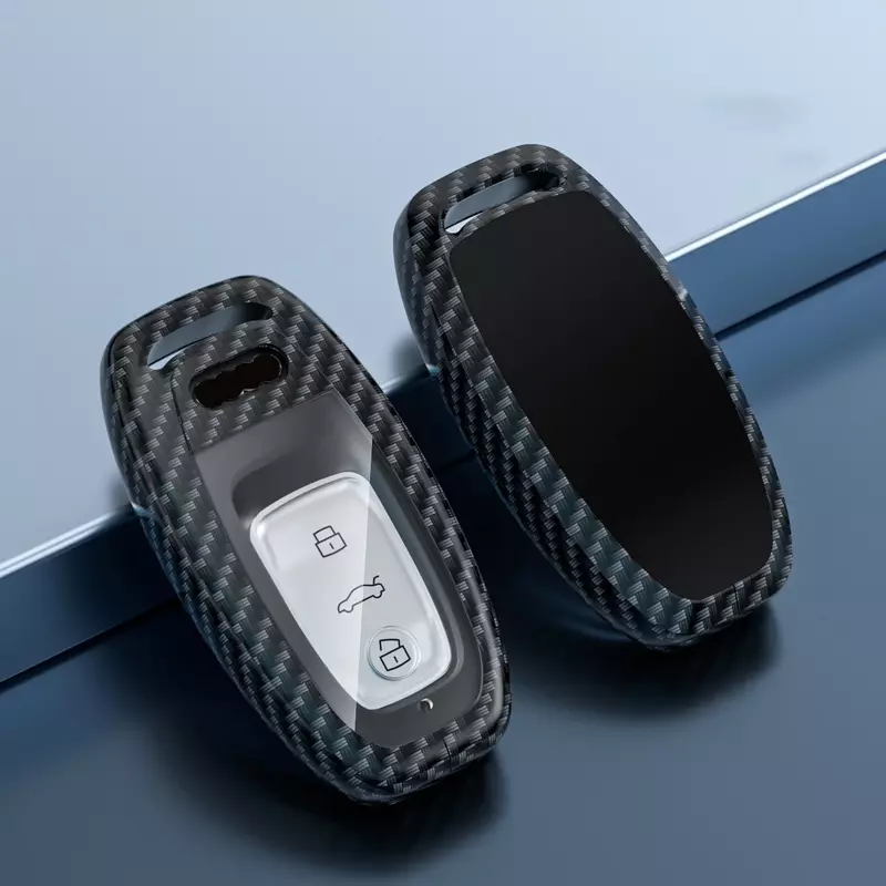 Custodia per chiave intelligente a distanza per auto in lega di zinco per Audi A1 A3 A4 A5 A6 A7 A8 Quattro Q3 Q5 Q7 2009-2015 accessori