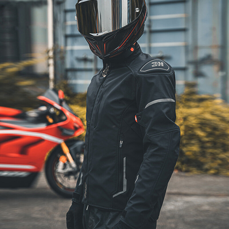 Modne wodoodporne ciepłe przekładnia motocyklowa bezpieczeństwa Unisex strój wyścigowy jazda motocyklem kurtki